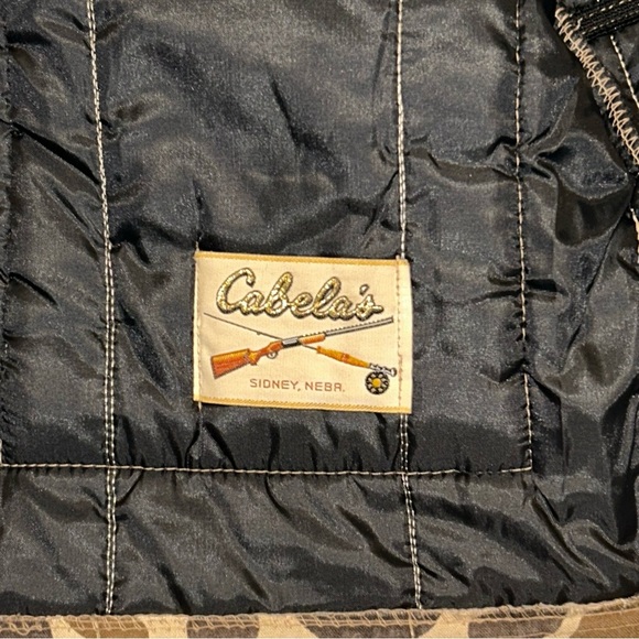 Cabela's 80s VTG Brown and Tan Camouflage Field Jacket - Picture 6 of 9
